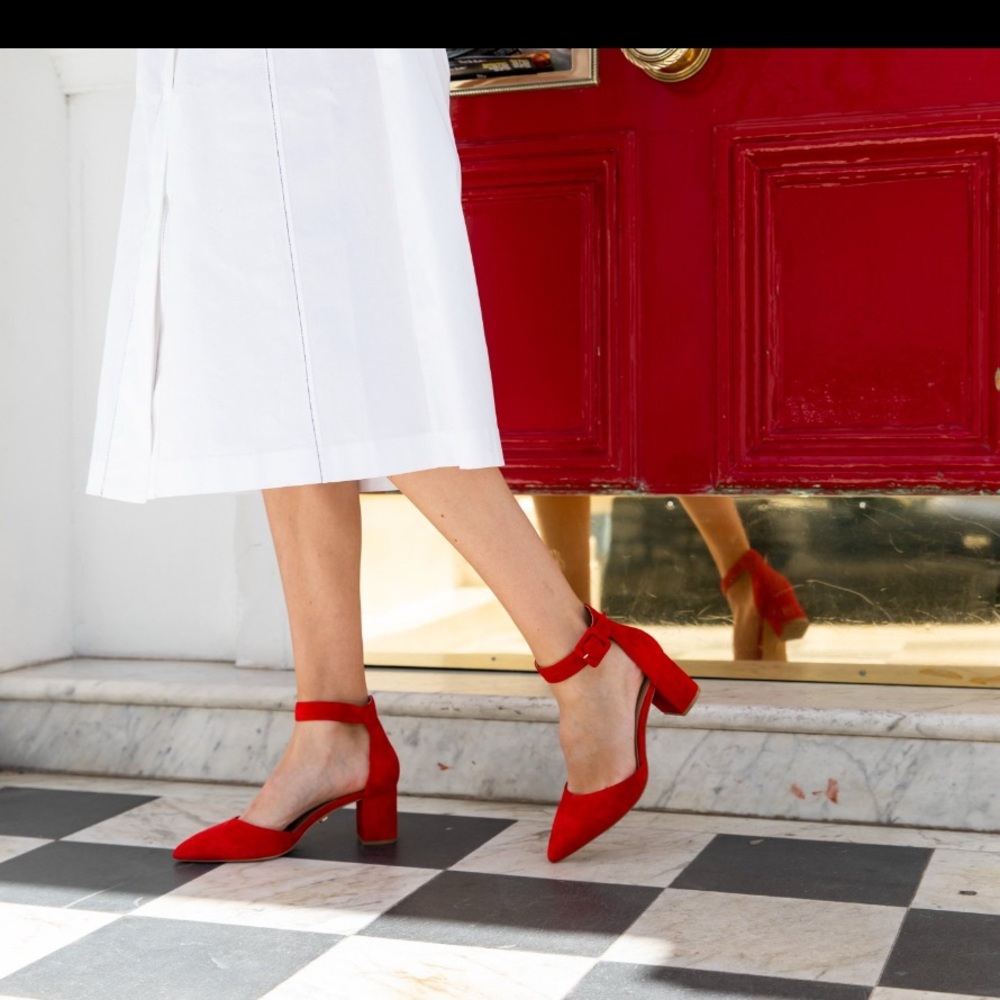 Kurt Geiger Women's Red Suede Heels